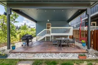 Covered Back Patio & Deck
