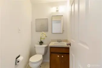 Half bathroom next Kitchen Kitchen