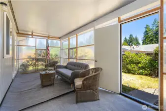 Patio with covered