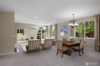 Great Room with an abundance of natural light.