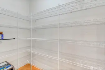 Walk in pantry. So much space!