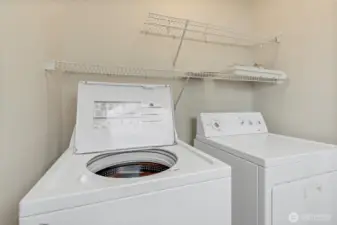 Washer and dryer area