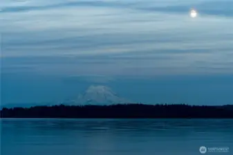 View of Mountain at dusk.
