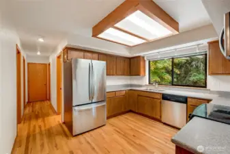 Bright, Open Kitchen w/ Corian Slab tops and SS Appliances~