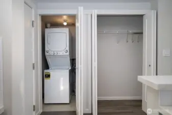 Laundry, Water Heater and Coat Closet
