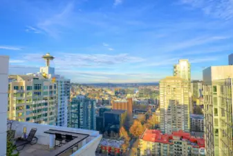 28th Floor View of South Lake Union and Space Needle