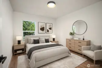 Primary Bedroom Virtually Staged