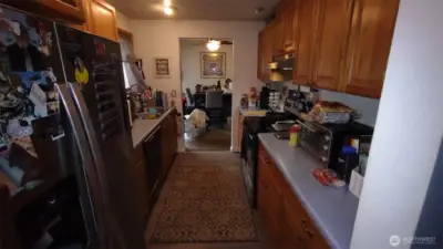 Galley KItchen lots of counter space