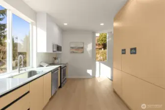 Large windows everywhere letting in natural light