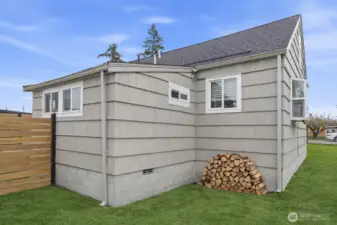 Side - back of home.