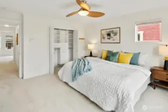 Storage made simple. All bedrooms feature a custom California Closets design to keep everything perfectly organized.