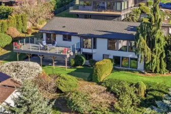 Mature landscape and room to play and relax in the yard