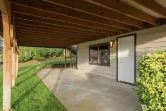 Patio under deck