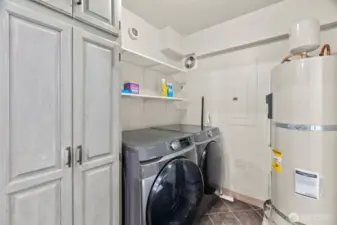 Washer and Dryer stay.