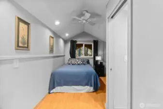 Upstairs extra room is currently used as a bedroom.