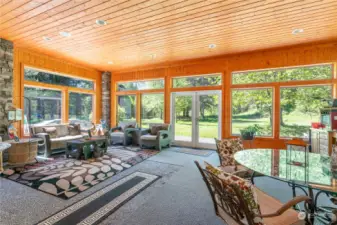 This large sun room was originally the outdoor patio before being enclosed and is not reflected in the square footage.  A great place to enjoy your outdoor living space in the winter.