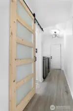 Back hallway to laundry