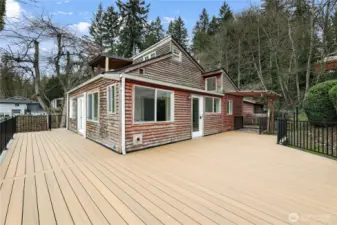 large exterior deck