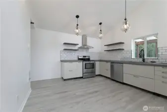 Kitchen with new LG dishwasher