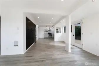 Living looking into kitchen