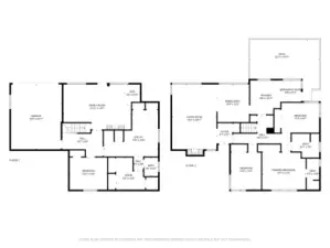 Upper and lower floor plans.