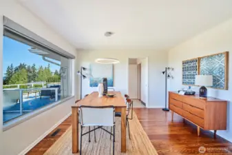 Dining room looking towards kitchen.