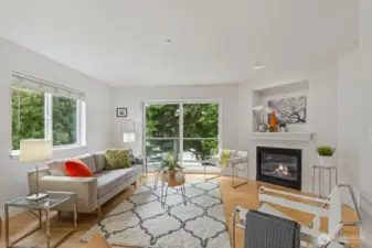 Enjoy and entertain in this wonderful living space open and inviting with 2 balcony spaces to ppen up and let the outside in!