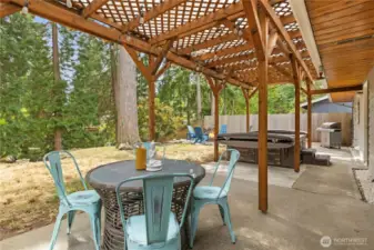 Covered outdoor dining