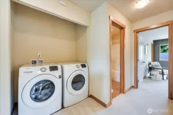 Laundry doors in garage.  All appliances stay!