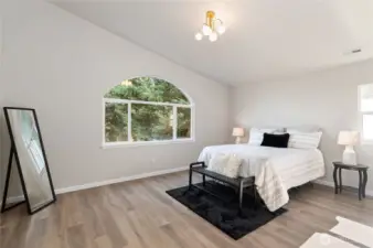 Expansive Primary bedroom.
