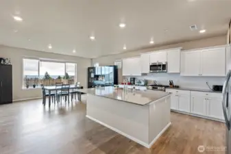 Quartz counters huge island! Chefs Kitchen