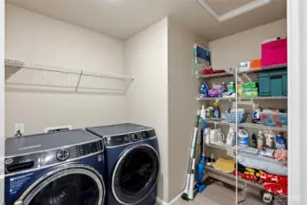 2nd floor utility room with extra storage!