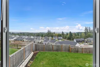 On a clear day this is fully the Seattle Cityscape and Mountains!