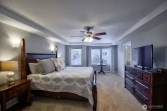 Very large primary suite with sitting area.