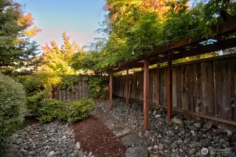 Professionally landscaped back yard - very easy maintenance!