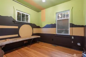 Second bedroom on Main level AS-IS which could also be used as a flexible guest room/home office