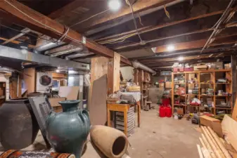 basement houses utilities; furnace,washer-dryer and electric panels.