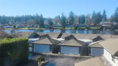 Lake Steilacoom view from the main-level deck.