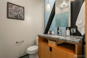 Third bedroom bath with shower.