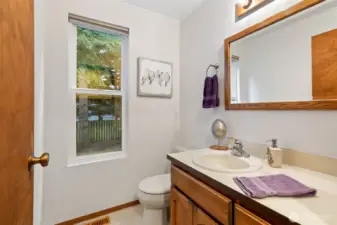 main level half bath