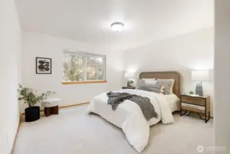 Large primary suite on the main floor.