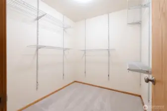 Primary walk-in closet