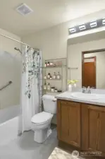 Guest Hall Bathroom - Virtually Staged