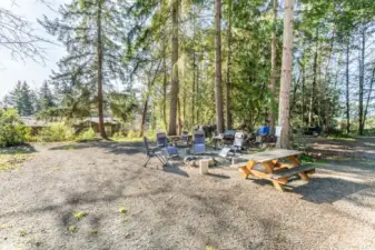 One of the camping/fire pit areas on the property. This property is ready to be shared with friends and family!