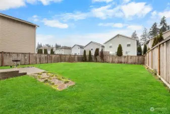 Large fully fenced yard