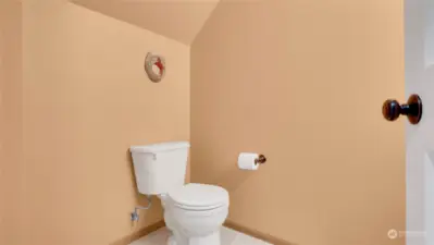 Convenient quarter bathroom on main level