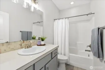 Main level full bath.