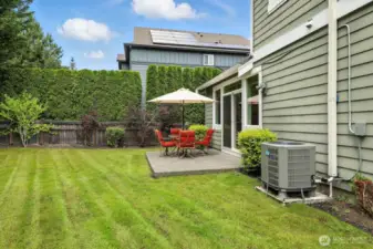 Fully fenced yard