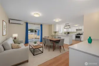 Virtually AI Staged Dining Room