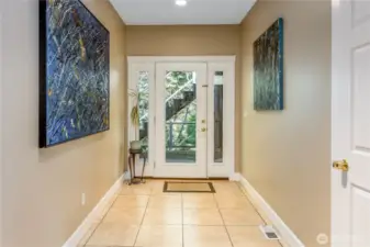 Welcoming entry.